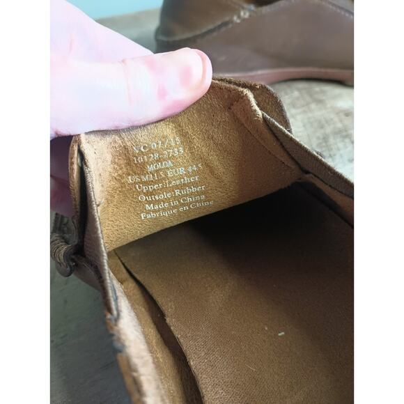 Olukai Mens Moloa Leather Slip On Shoes Loafers 11.5 Brown Island Vacation main image 13